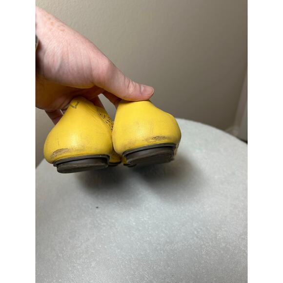 Vionic Yellow Robyn Perforated Leather Flats - Picture 7 of 11